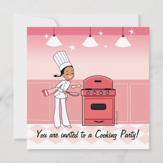 Aangepaste Kinder partijuitnodiging met uniek kuns Kaart (Voorkant)