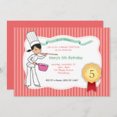 Aangepaste Kinder partijuitnodiging met uniek kuns Kaart (Voorkant / Achterkant)