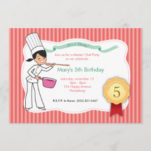 Aangepaste Kinder partijuitnodiging met uniek kuns Kaart