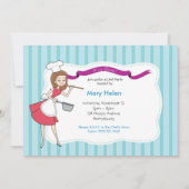 Aangepaste Kinder partijuitnodiging met uniek kuns Kaart (Voorkant)