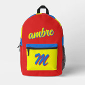 Aangepaste Kinder rugzak met naam, kinderrugzak (Voorkant)