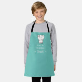 Aangepaste Kinder Schorten Chef in training L/Blau (Gedragen)