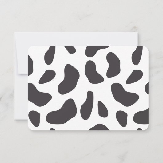 Aangepaste Kinder set Koeien bevestigen Bedankkaart (Achterkant)