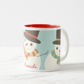 Aangepaste Kinder Snowman Party Mok (Voorkant rechts)