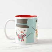 Aangepaste Kinder Snowman Party Mok (Links)