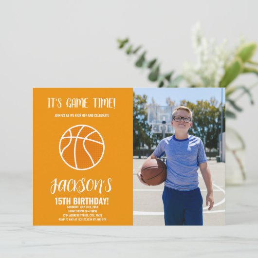 Aangepaste Kinder sportparty Uitnodigen Kaart (Staand voorkant)