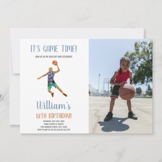 Aangepaste Kinder sportparty Uitnodigen Kaart (Voorkant)