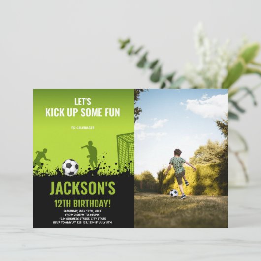 Aangepaste Kinder sportparty Uitnodigen Kaart (Staand voorkant)