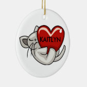 Aangepaste Kinder versiering Keramisch Ornament (Rechts)