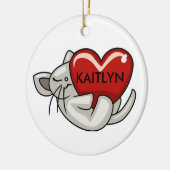 Aangepaste Kinder versiering Keramisch Ornament (Links)