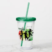 Aangepaste kinder voetbal acryl drinkbeker (Achterkant)