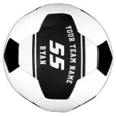 Aangepaste kinder voetbal met team, naam, nummer (Gedraaid)