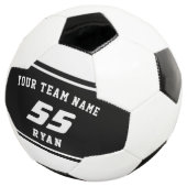 Aangepaste kinder voetbal met team, naam, nummer (Drie kwart)