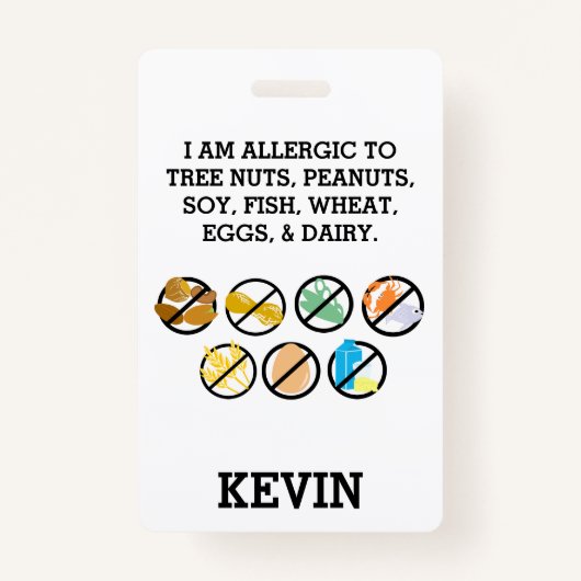 Aangepaste Kinder waarschuwingssymbolen voor aller Badge (Voorkant)