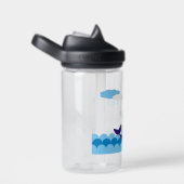 Aangepaste Kinder waterfles met naam - walvis (Rechts)