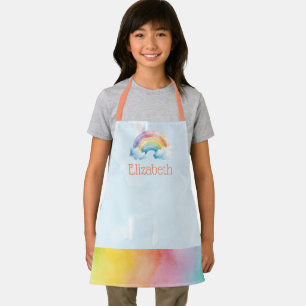 Aangepaste Kinder Waterverf Rainbow School Art Sch Schort