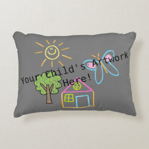 Aangepaste kinderartwork accent kussen