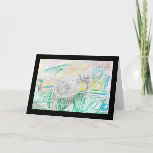 Aangepaste Kinderen afdrukken Kaart (Voorkant)