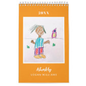 Aangepaste Kinderen Art Keepsake kerstcadeau Kalender (Hoes)