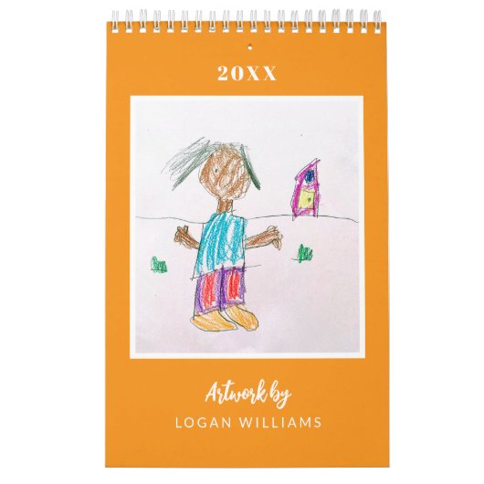 Aangepaste Kinderen Art Keepsake kerstcadeau Kalender (Hoes)