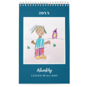 Aangepaste Kinderen Art Keepsake kerstcadeau Kalender (Hoes)