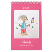 Aangepaste Kinderen Art Keepsake kerstcadeau Kalender (Hoes)