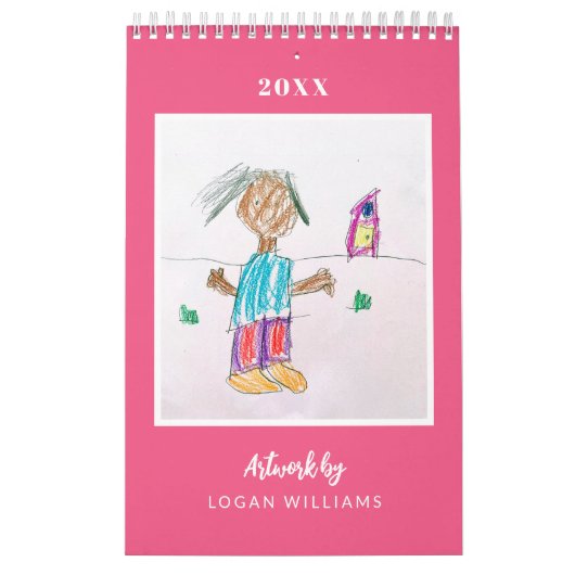 Aangepaste Kinderen Art Keepsake kerstcadeau Kalender (Hoes)
