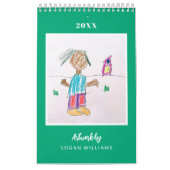 Aangepaste Kinderen Art Keepsake kerstcadeau Kalender (Hoes)