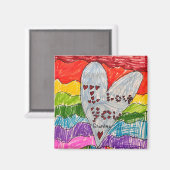 Aangepaste Kinderen Art Keepsake Magneet (Voorkant / Achterkant)