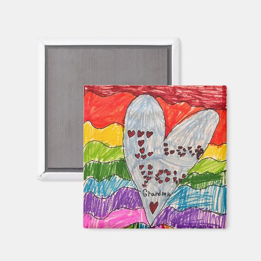 Aangepaste Kinderen Art Keepsake Magneet (Voorkant / Achterkant)