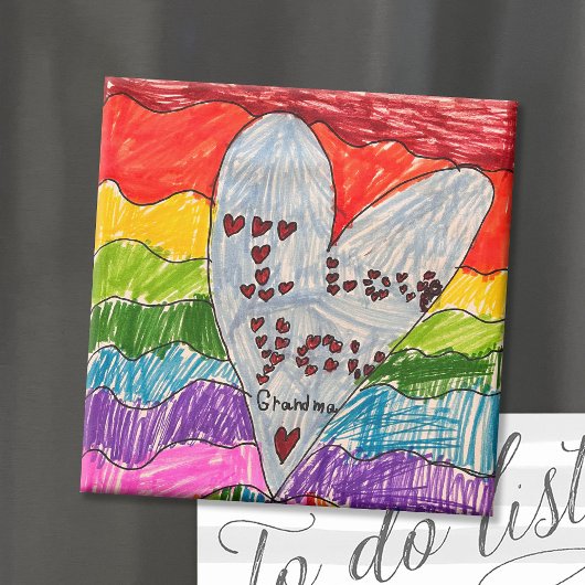 Aangepaste Kinderen Art Keepsake Magneet