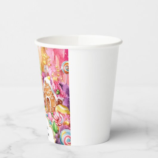 Aangepaste Kinderen Candyland Verjaardag Papieren Bekers (Links)