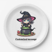 Aangepaste kinderen Halloween Party Papieren Bordje (Voorkant)
