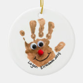 Aangepaste Kinderen Kunst en Foto Keepsake Keramisch Ornament (Voorkant)