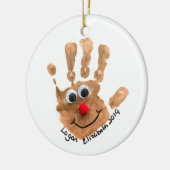 Aangepaste Kinderen Kunst en Foto Keepsake Keramisch Ornament (Links)