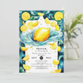 Aangepaste Kinderen Lemon Verjaardag Kaart (Staand voorkant)