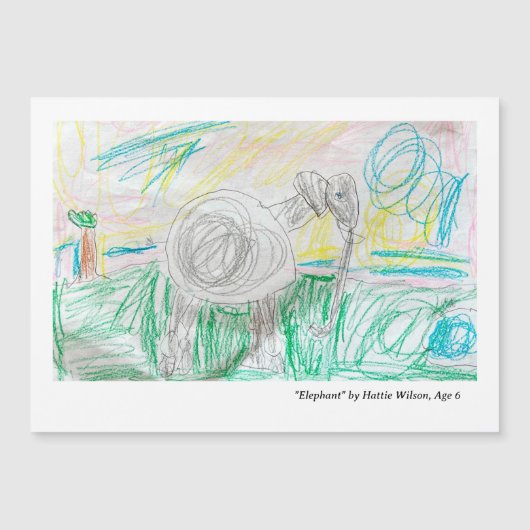 Aangepaste Kinderen Magnetische kunst Kaarten (Voorkant)