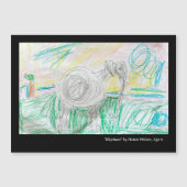 Aangepaste Kinderen Magnetische kunst Kaarten (Voorkant)