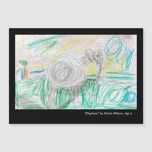 Aangepaste Kinderen Magnetische kunst Kaarten (Voorkant)