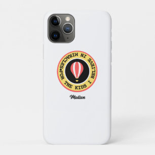 Aangepaste Kinderen Miracle Netwerk Naam Rood Geel Case-Mate iPhone Case