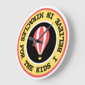 Aangepaste Kinderen Miracle Netwerk Naam Rood Geel Grote Klok (Hoek)