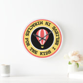 Aangepaste Kinderen Miracle Netwerk Naam Rood Geel Grote Klok (Huis)