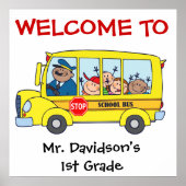 Aangepaste Kinderen op het WelkomstPoster van de S Poster (Voorkant)