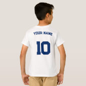 Aangepaste Kinderen Voetbal T-shirt – Naam & Numme (Achterkant volledig)