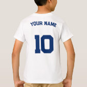 Aangepaste Kinderen Voetbal T-shirt – Naam & Numme (Achterkant)