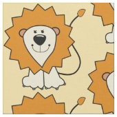 Aangepaste kinderen voor Cute Lion Illustration Stof (Close Up)