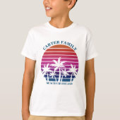 Aangepaste Kinderen voor gevaccineerde strandpalme T-shirt (Voorkant)