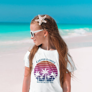Aangepaste Kinderen voor gevaccineerde strandpalme T-shirt
