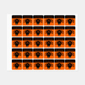 Aangepaste Kinderen voor Halloween Black Spider Labels (Vel)