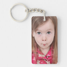 Aangepaste kinderfoto's | Mooie 2 afbeeldingen gep Sleutelhanger